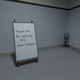 A hand-written sign thanking players for enjoying the new content.